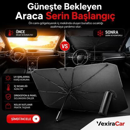 Katlanabilir Araç Ön Cam Güneşliği