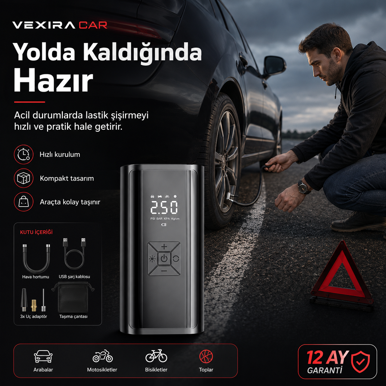 Taşınabilir Hava Kompresörü