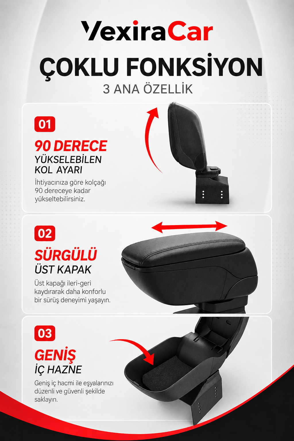 Araç İçi Premium Kolçak