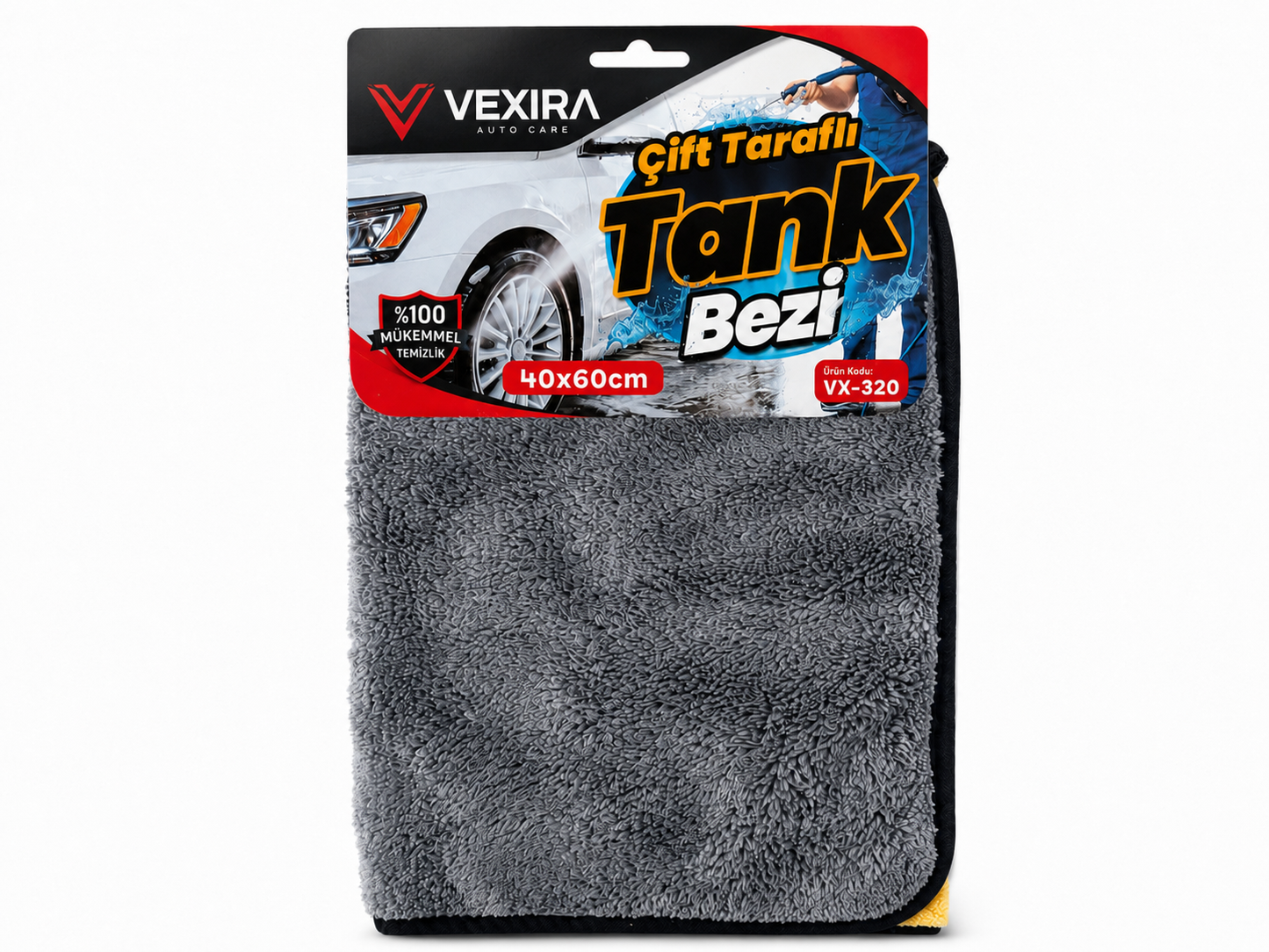 Çift Taraflı Mikrofiber Tank Bezi