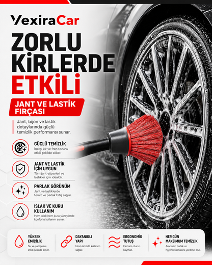 Premium 4'lü Detay Fırça Seti